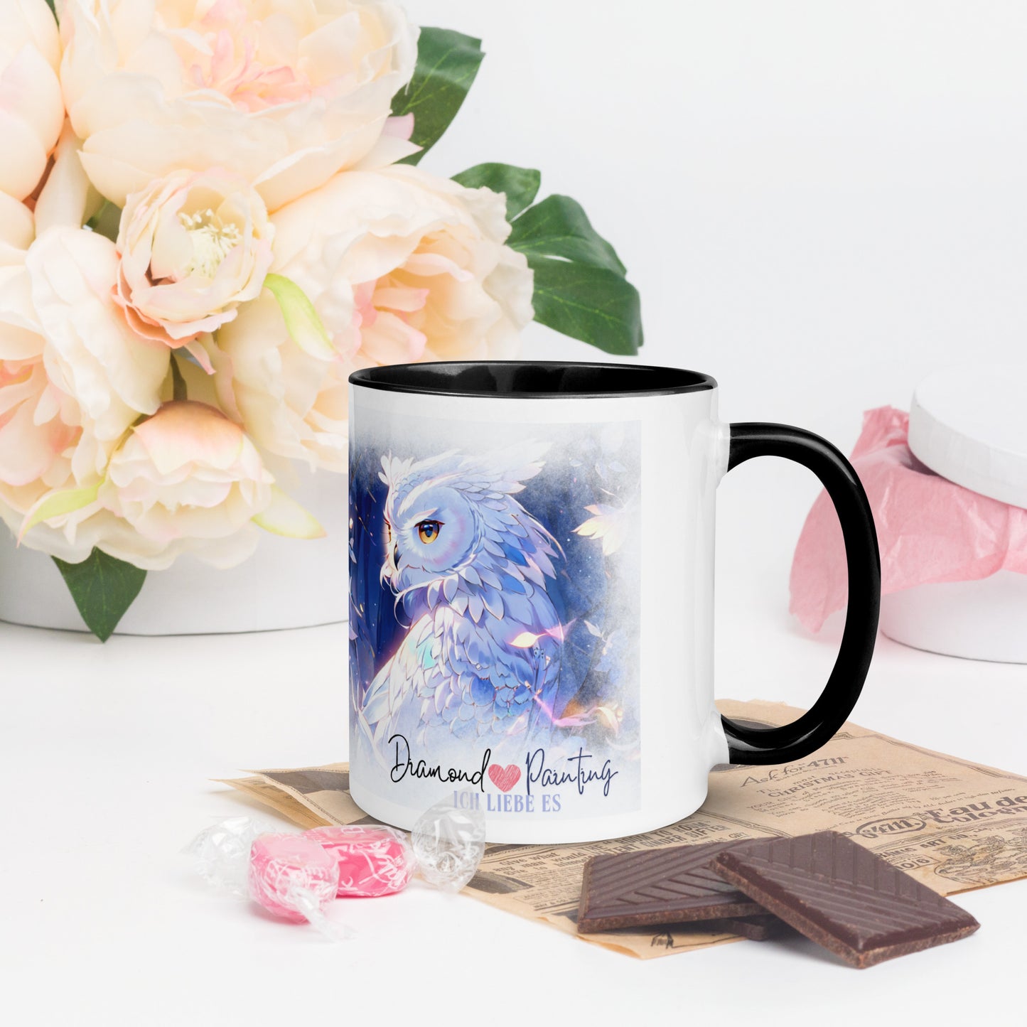 Diamond Painting Tasse 3 Eule