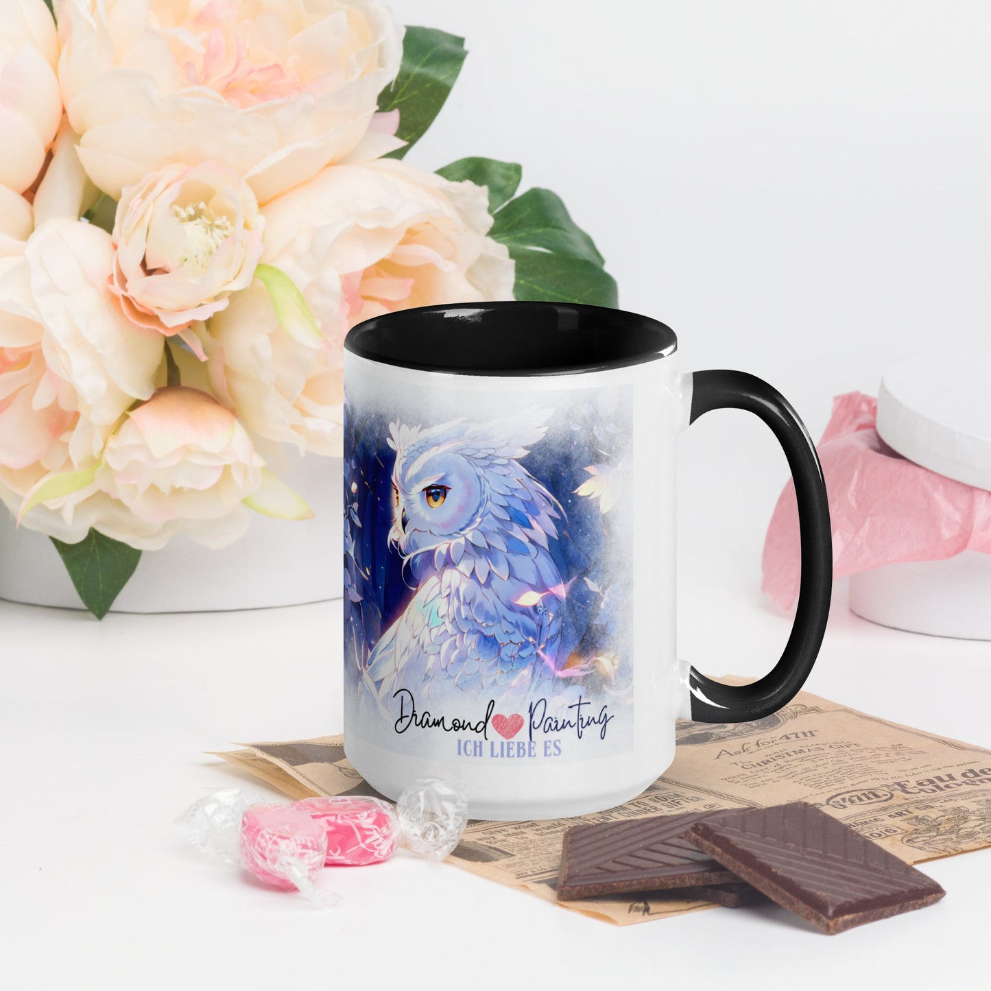 Diamond Painting Tasse 3 Eule