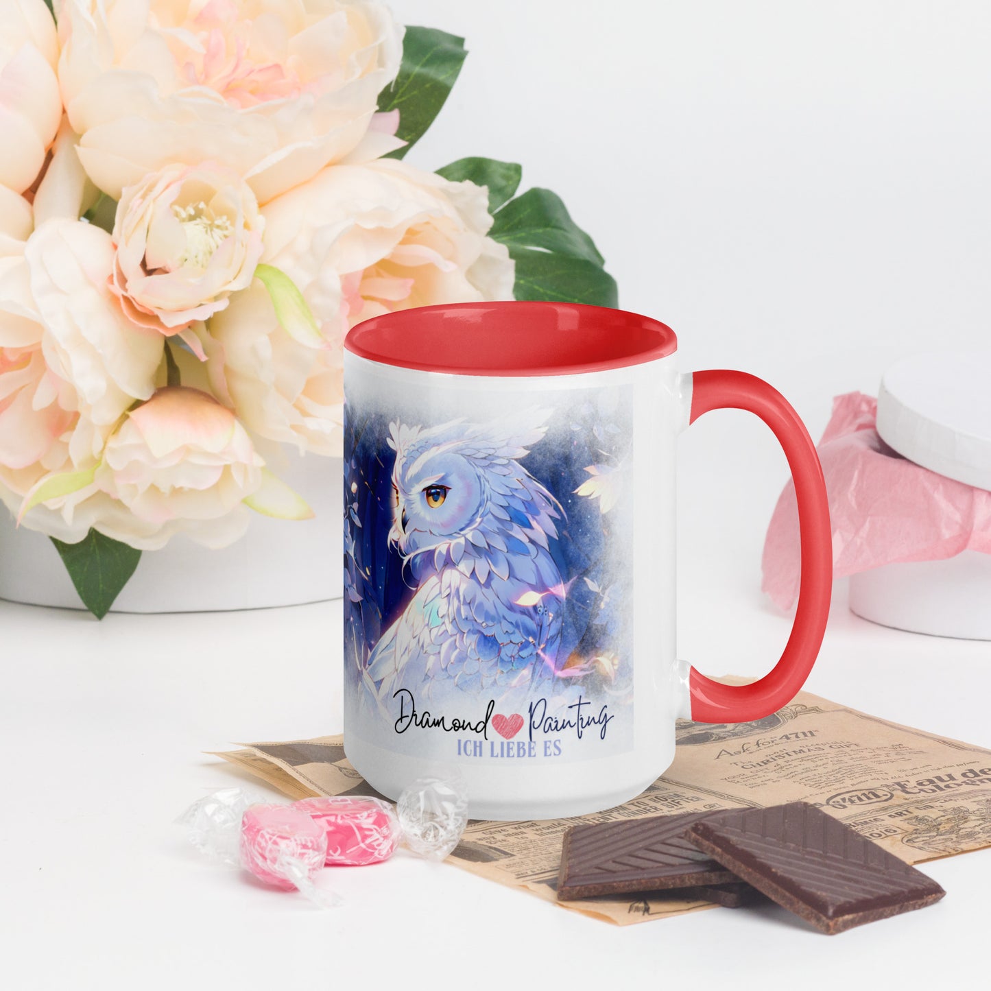 Diamond Painting Tasse 3 Eule