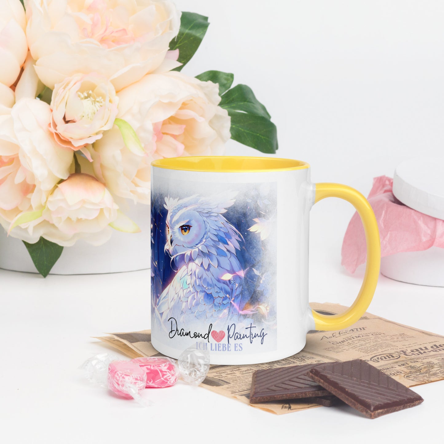 Diamond Painting Tasse 3 Eule